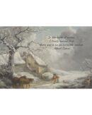 Winter Scene Quote Canvas Christmas Art