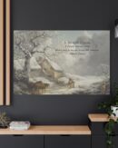 Winter Scene Quote Canvas Christmas Art
