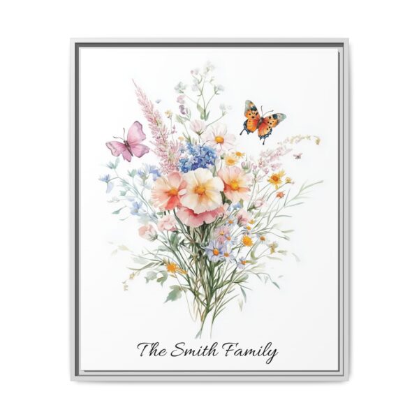 Personalized Birth Flower Family Bouquet Print