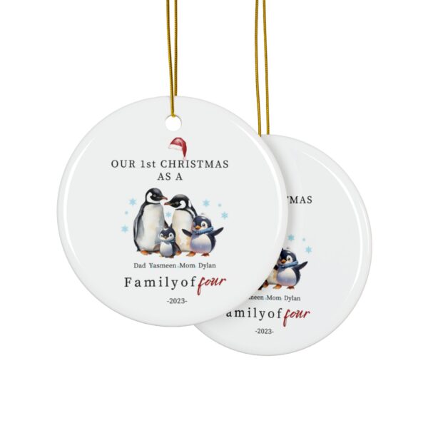 Personalized Christmas Ornaments Family of 4,5,6