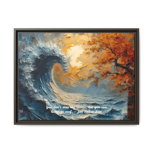 Original Ocean Abstract Sunset Oil Painting