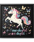 Unicorn Diabetes Wall Art, Rainbow Wall Art