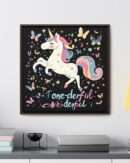 Unicorn Diabetes Wall Art, Rainbow Wall Art