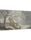 Winter Scene Quote Canvas Christmas Art