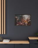 Moody Vintage Flowers Oil Painting, TV Wall Art