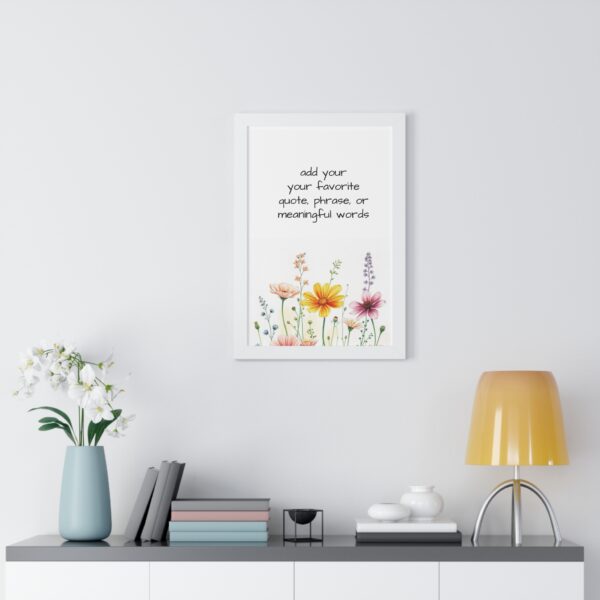 Custom  Watercolor Saying Quotes or  Words Poster