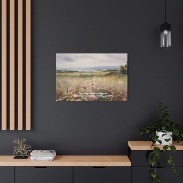 Wildflower Field Oil Painting Landscape Wall Art