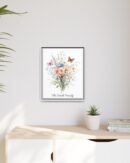 Personalized Birth Flower Family Bouquet Print