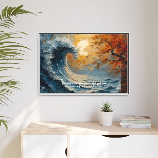 Original Ocean Abstract Sunset Oil Painting