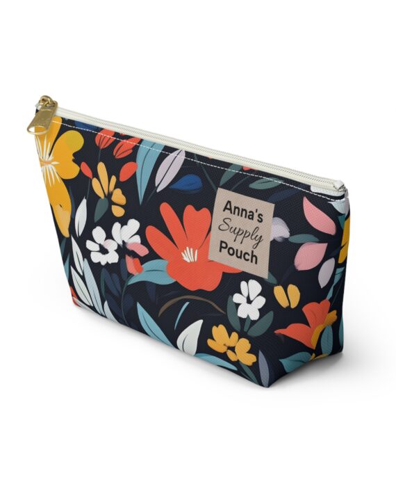 Personalized Diabetes Bag, Kids Diabetic Travel Pouch, Flower Design