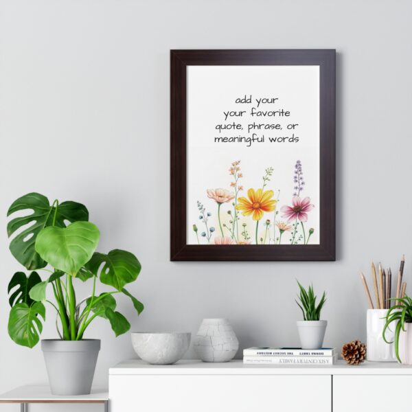 Custom  Watercolor Saying Quotes or  Words Poster