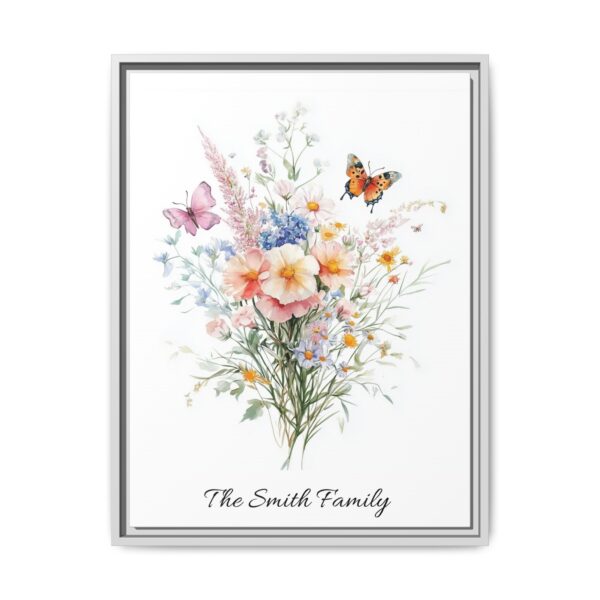 Personalized Birth Flower Family Bouquet Print