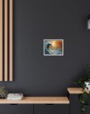 Original Ocean Abstract Sunset Oil Painting
