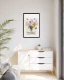 Personalized Birth Flower Family Bouquet Print