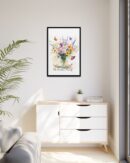 Personalized Birth Flower Family Bouquet Print