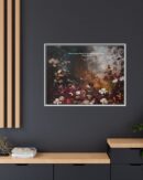 Moody Vintage Flowers Oil Painting, TV Wall Art