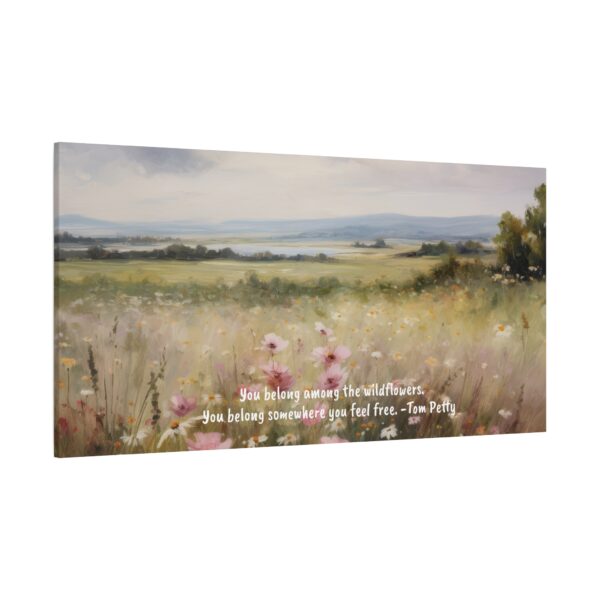 Wildflower Field Oil Painting Landscape Wall Art