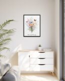 Personalized Birth Flower Family Bouquet Print