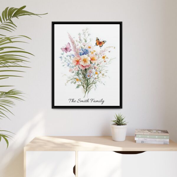 Personalized Birth Flower Family Bouquet Print