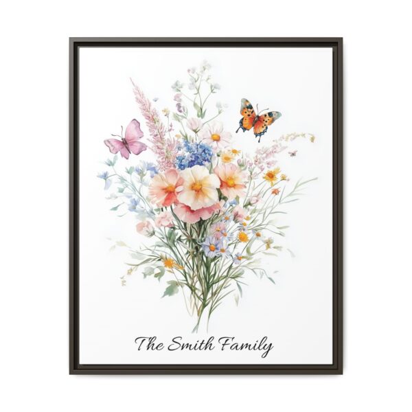 Personalized Birth Flower Family Bouquet Print