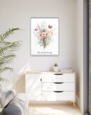 Personalized Birth Flower Family Bouquet Print