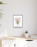 Personalized Birth Flower Family Bouquet Print