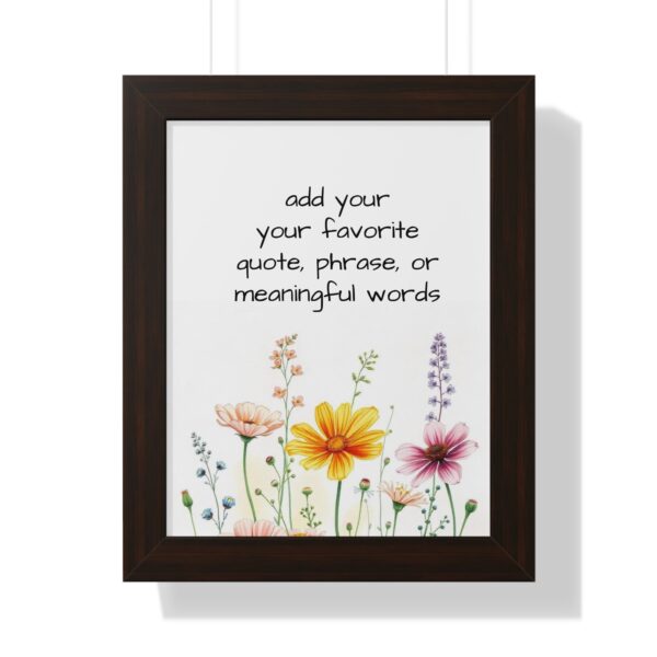 Custom  Watercolor Saying Quotes or  Words Poster