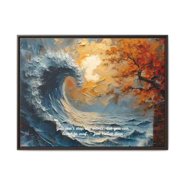 Original Ocean Abstract Sunset Oil Painting