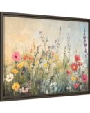 Wildflower Field Oil painting Landscape
