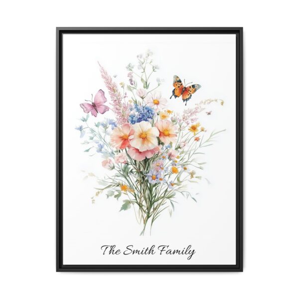 Personalized Birth Flower Family Bouquet Print