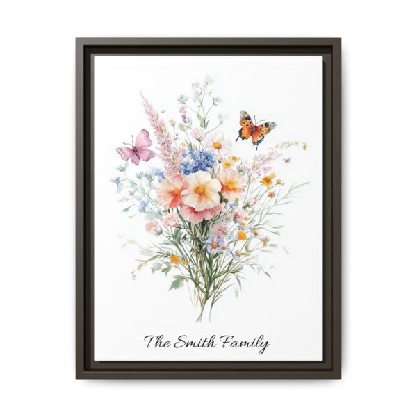 Personalized Birth Flower Family Bouquet Print