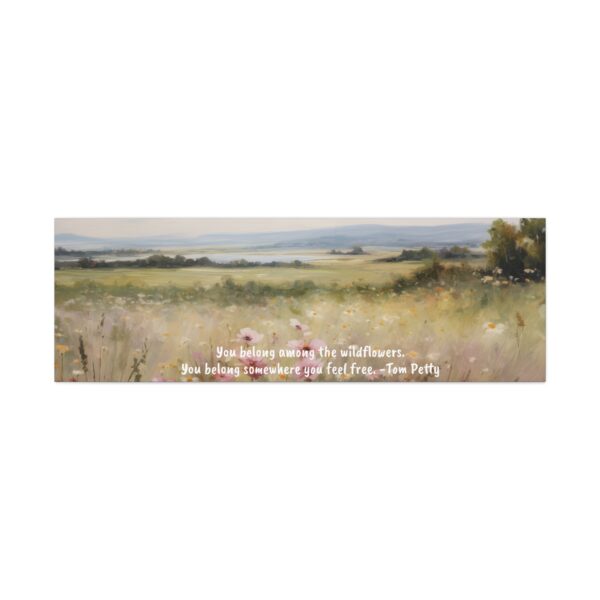 Wildflower Field Oil Painting Landscape Wall Art