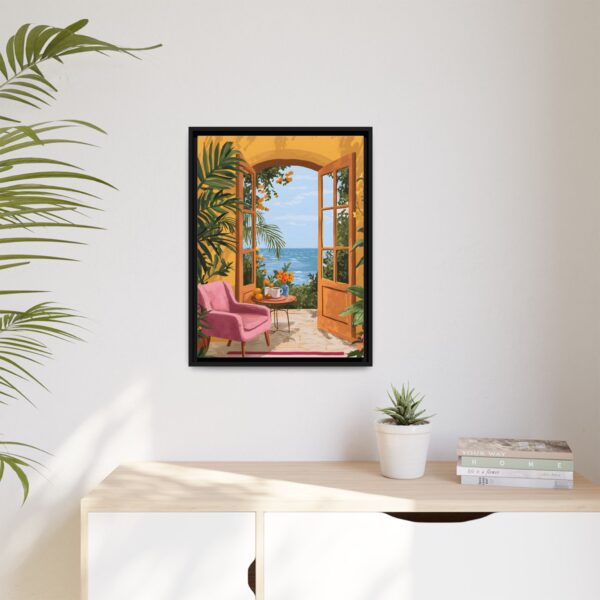 Henri Matisse Framed Canvas Open window