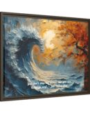 Original Ocean Abstract Sunset Oil Painting