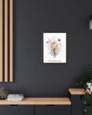 Personalized Birth Flower Family Bouquet Print