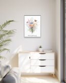 Personalized Birth Flower Family Bouquet Print
