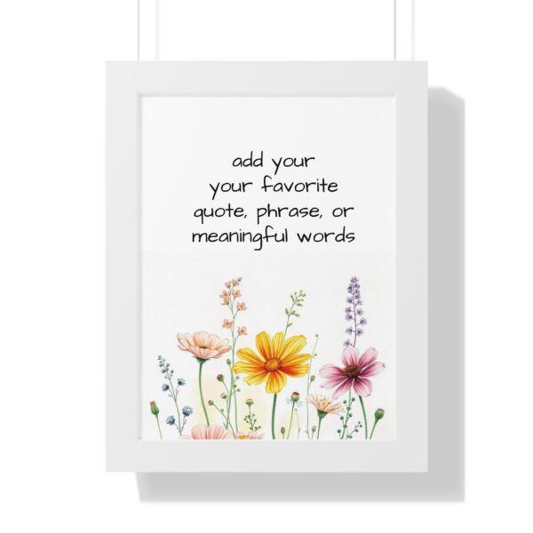 Custom  Watercolor Saying Quotes or  Words Poster