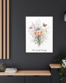 Personalized Birth Flower Family Bouquet Print