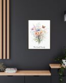 Personalized Birth Flower Family Bouquet Print