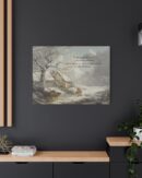 Winter Scene Quote Canvas Christmas Art