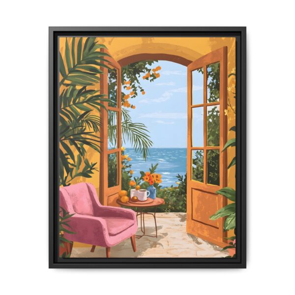 Henri Matisse Framed Canvas Open window