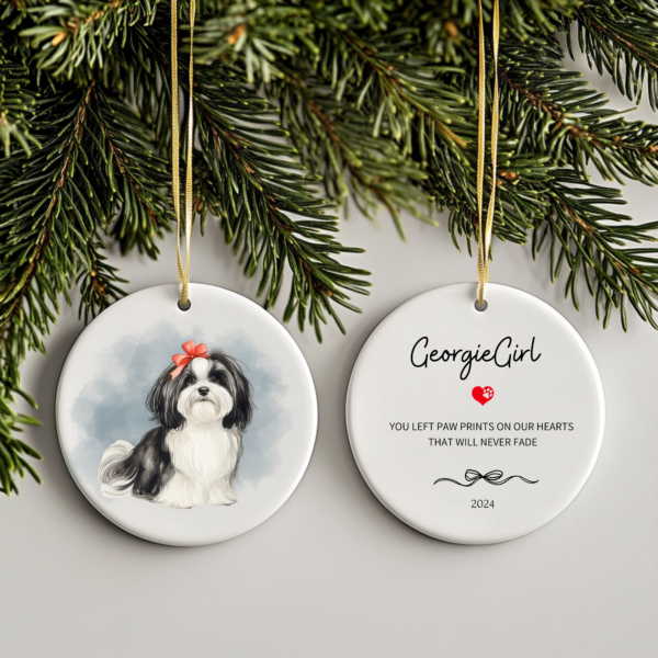 Personalized Pet Watercolor Ornament