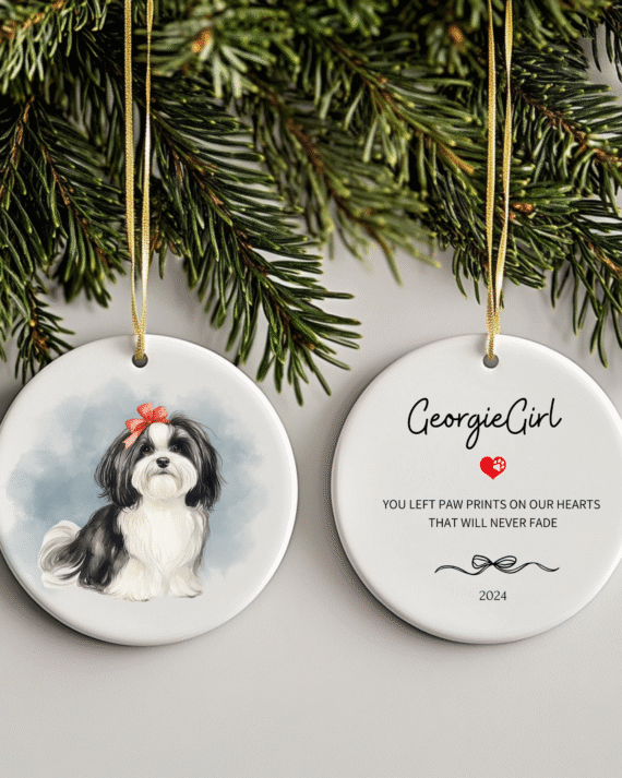 Personalized Pet Watercolor Ornament