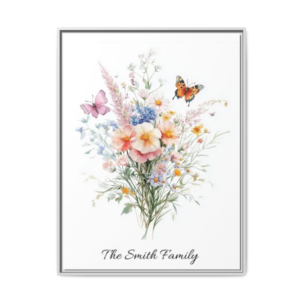 Personalized Birth Flower Family Bouquet Print