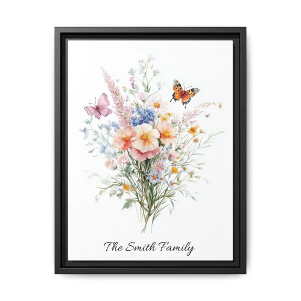 Personalized Birth Flower Family Bouquet Print