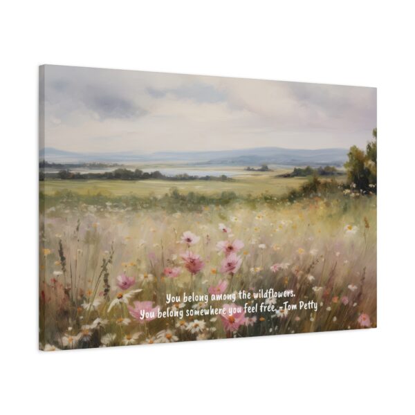 Wildflower Field Oil Painting Landscape Wall Art