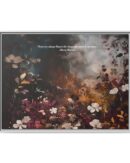 Moody Vintage Flowers Oil Painting, TV Wall Art