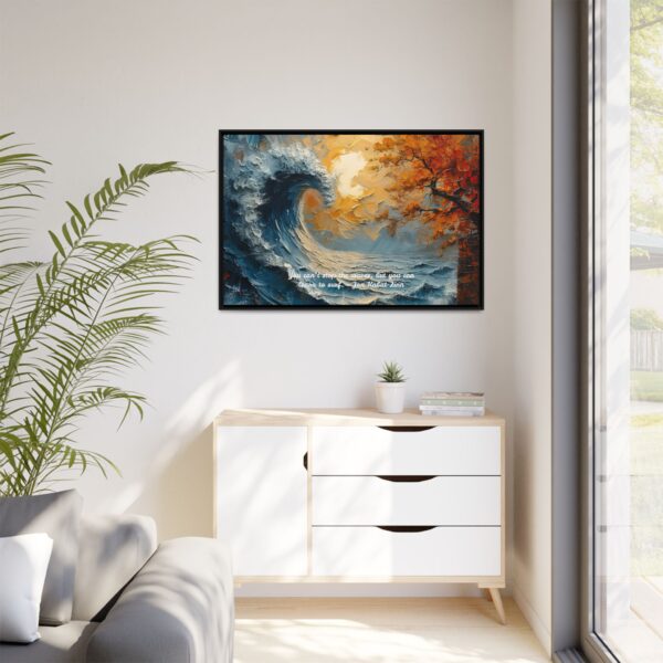 Original Ocean Abstract Sunset Oil Painting