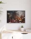 Moody Vintage Flowers Oil Painting, TV Wall Art