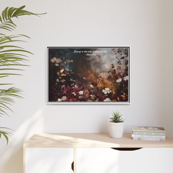 Moody Vintage Flowers Oil Painting, TV Wall Art